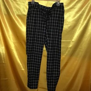 Black Stripe Pants